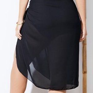 Swimsuits for all CAMERON BLACK SHEER SARONG